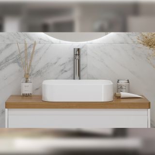 Столешница Velvex Klaufs 90 без отверстий, Invisible Line